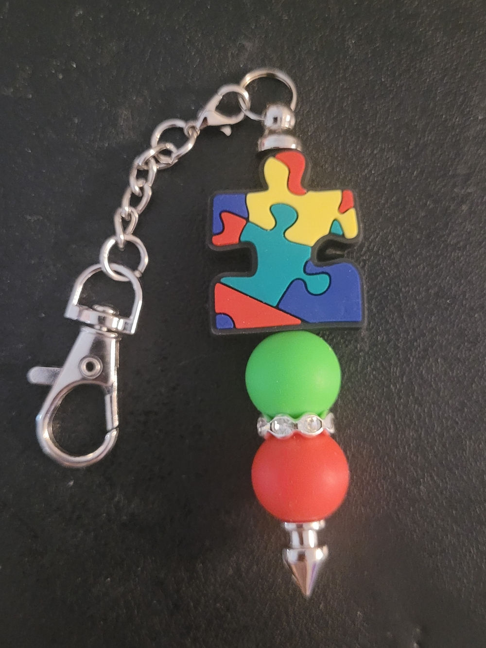 Handmade Puzzle Piece Keychain